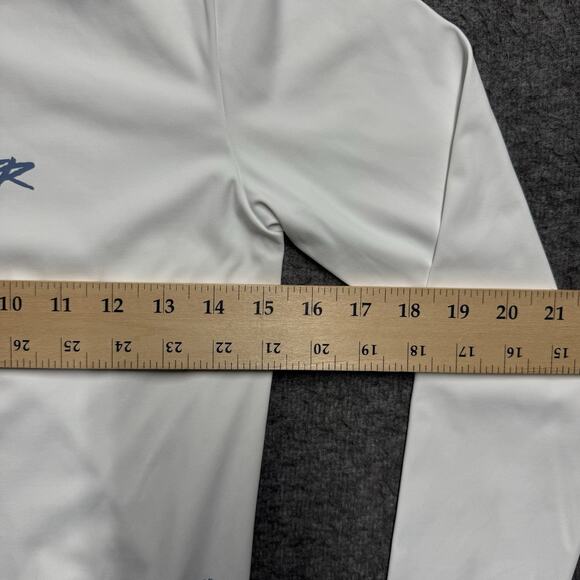 Loner Stoner Long Sleeve Bodysuit Women's Medium White/Blue Stretch Unique Rare - Picture 6 of 7